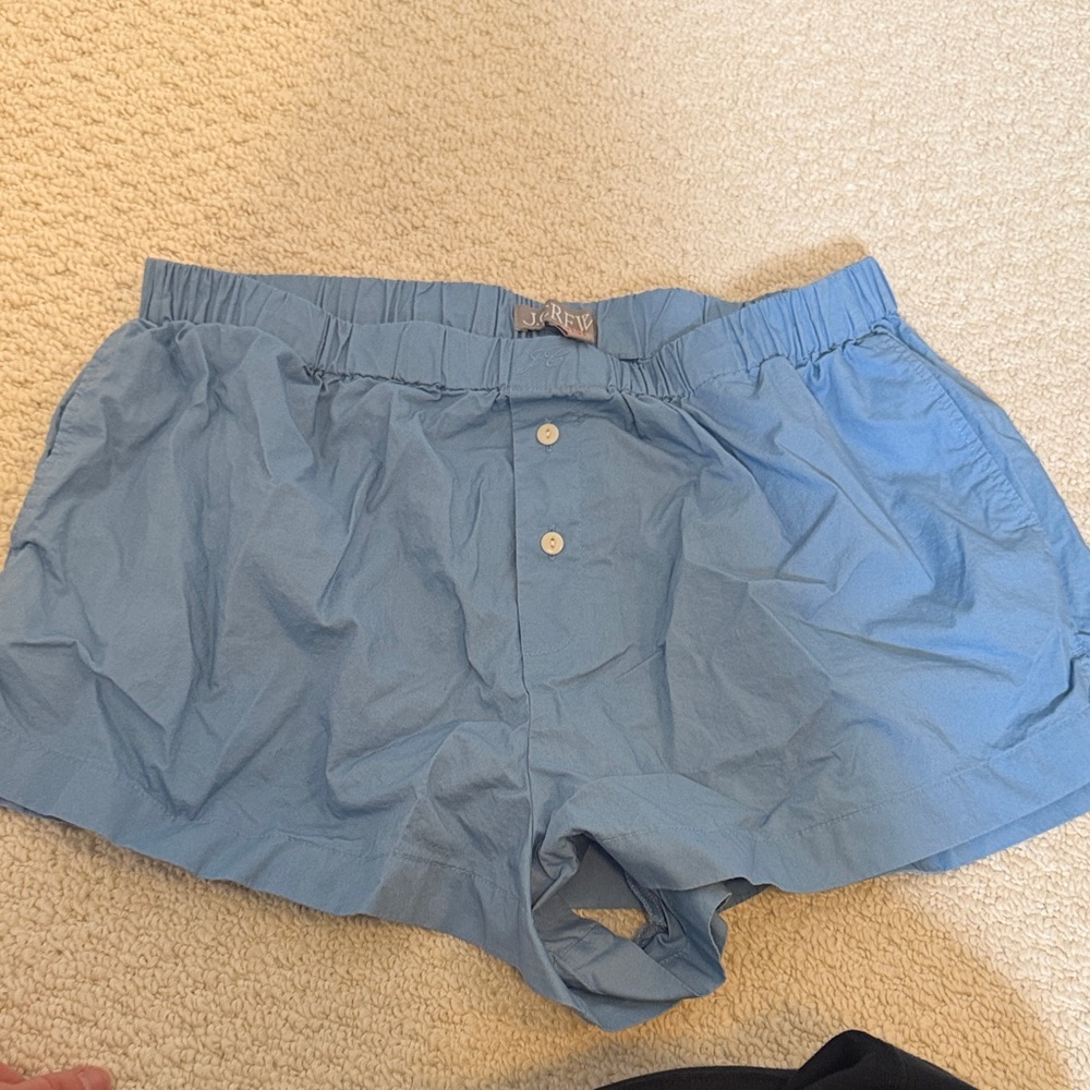 J. Crew Sky Blue Cotton Boxer Shorts